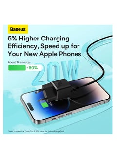 Baseus OS-Baseus GaN5 Fast Charger(mini) 1C 20W EU Black  - Image 4