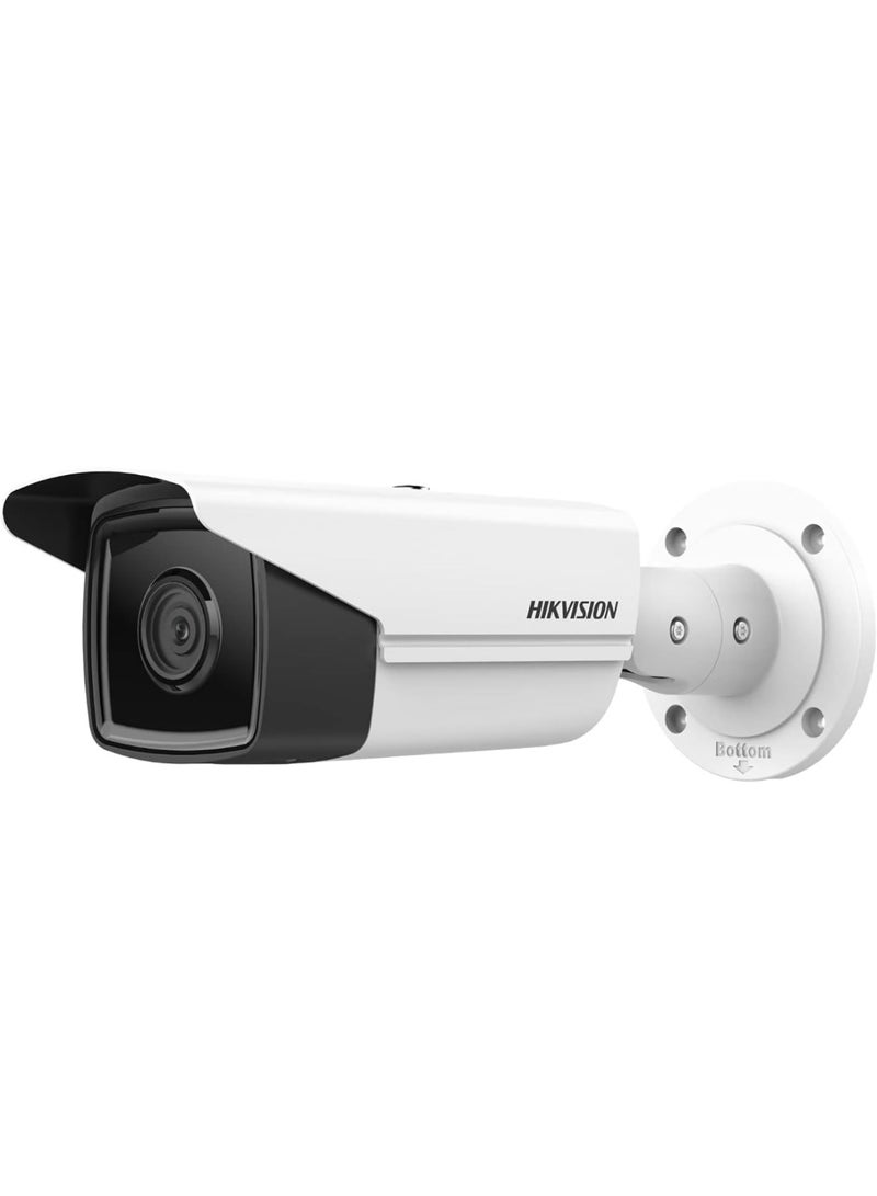 HIKVISION DS-2CD2T63G2 Fixed Acussience Polit 6MP Networked Camera with 4mm Lens, White