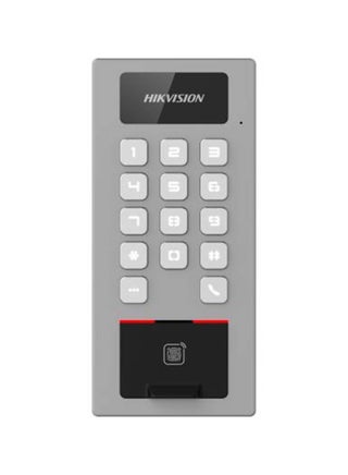 DS-K1T502DBFWX-C Access Control Terminal. Manage Access Control And Intercom Functions In One Device; IP65 & IK09 Protections, Supports (Card, Fingerprint, PIN, Etc.) Grey - pnsku/N70047534V/45/_/1708420132/92a67f7a-fbef-4130-9d3a-3b6685665ebe