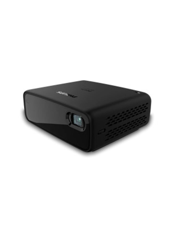 Philips Portable LED Projector, Image Technology DLP, Wi-Fi, 480P Native Resolution With Max Input 1080P With Full Android TV And Built In 2.1 Surround Sound PPX360/INT Black - Image 1