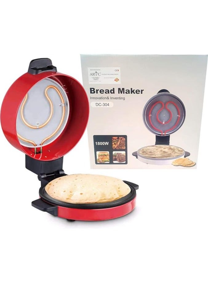 KOOLEN Arabic Bread & Pizza Maker 30CM 1800 W 800109002 red  - Image 3
