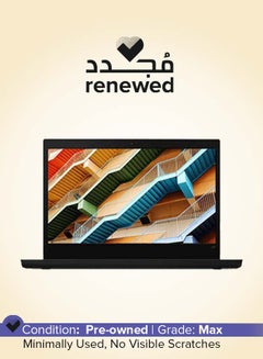 Renewed - Thinkpad L14 Business Laptop With 14 HD-Inch Display,AMD Ryzen/Quad Core/8GB DDR4 RAM/256GB SSD/Radeon Graphics/Windows 10 Pro English Black