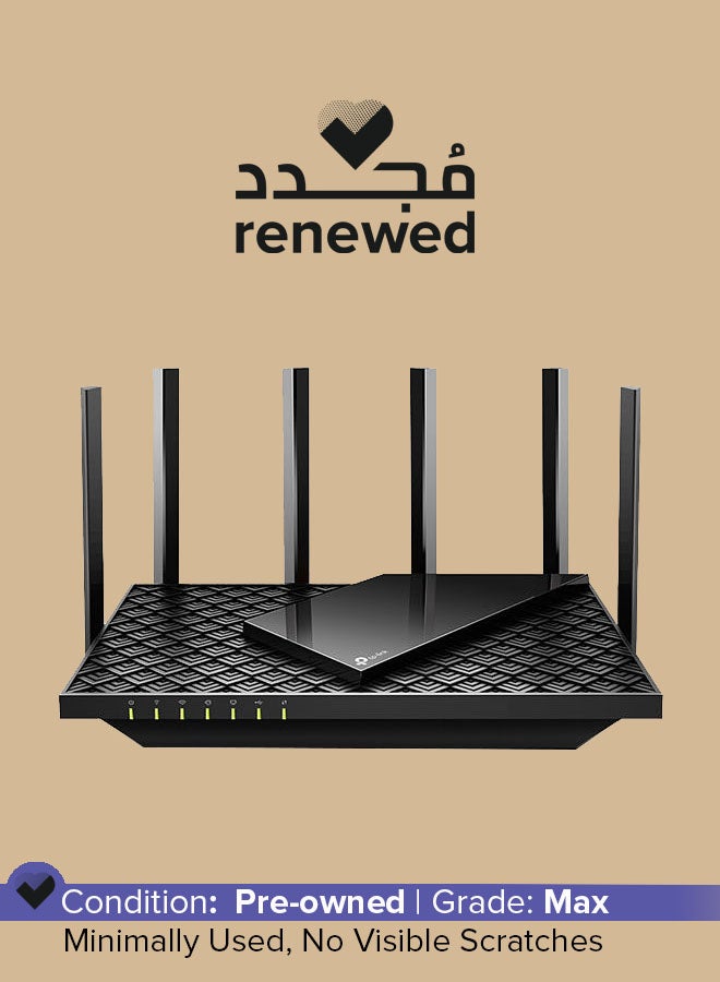 تي بي لينك متجدد - راوتر ثنائي النطاق 6 ستريم جيجابت واي فاي 6 آرتشر AX73 AX5400 أسود - Image 1