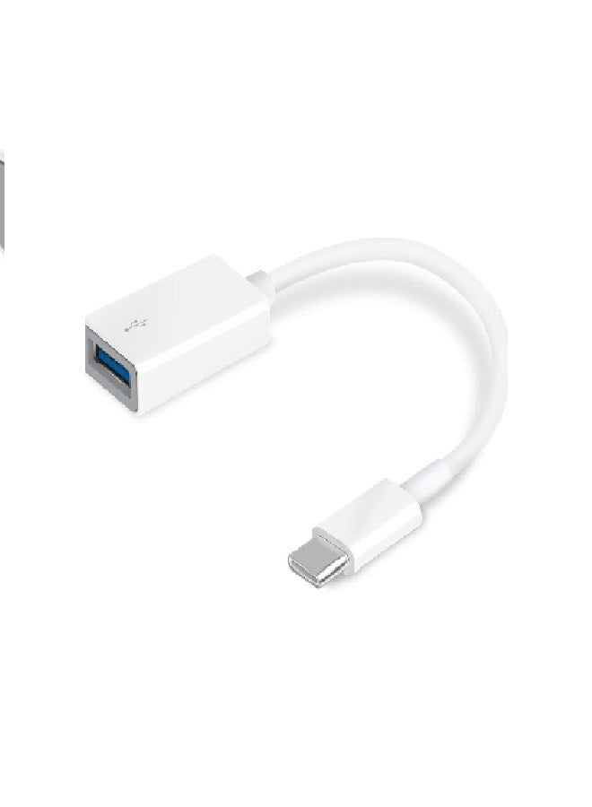 TP-LINK - UC400 Super Speed 3.0 USB-C to USB-A Adapter, OTG/Universal Compatibility, Plug & Play White - Image 1