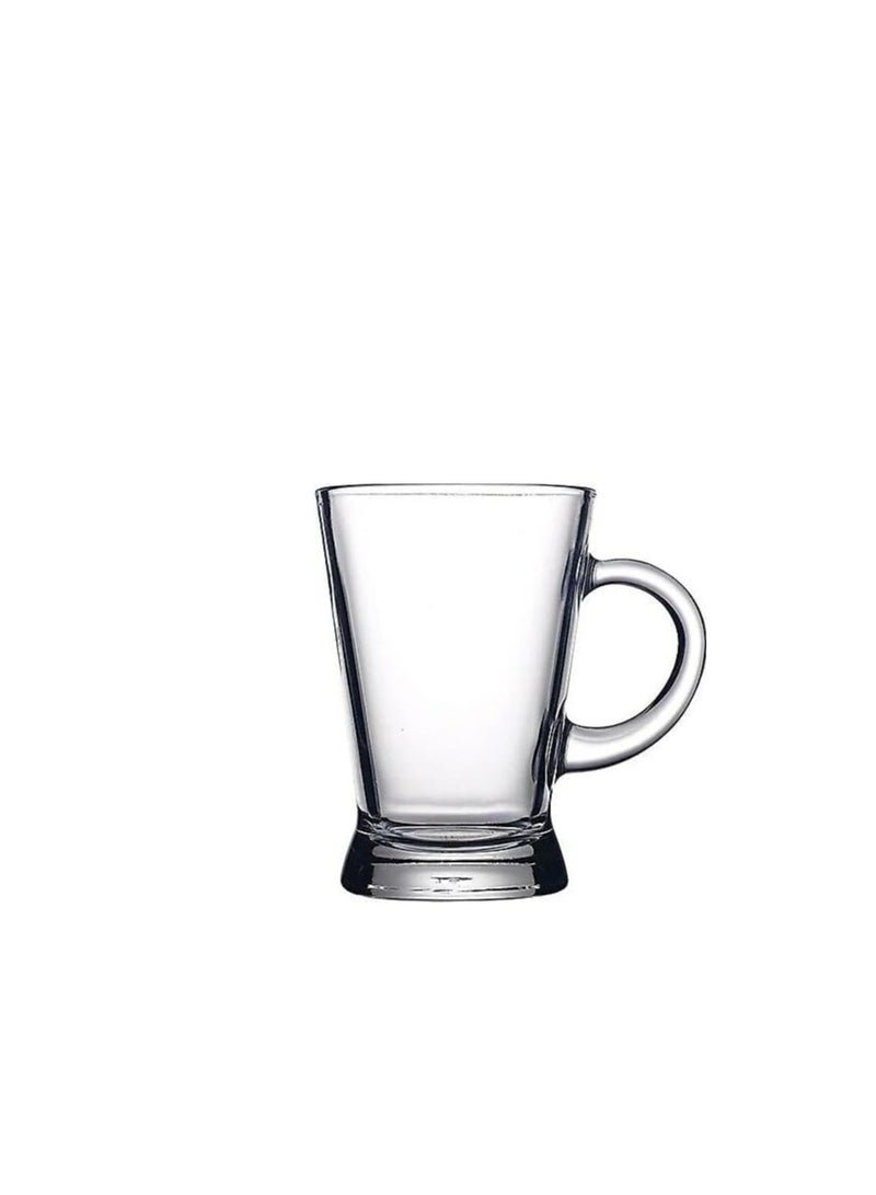 Pasabahce Pasabahce Turkish Tea Set Estekana-Heyebeli -6 Cups- (175ml) -Turkey Origin clear  - Image 2