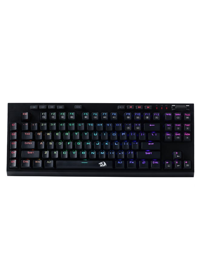 REDRAGON - K596 VISHNU 3 Modes RGB Mechanical Gaming Keyboard, 87 Keys TKL Compact Keyboard with 2400 mAh Battery - Image 1