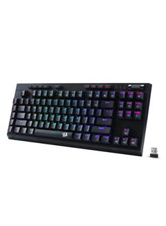 REDRAGON K596 VISHNU 3 Modes RGB Mechanical Gaming Keyboard, 87 Keys TKL Compact Keyboard with 2400 mAh Battery  - Image 2
