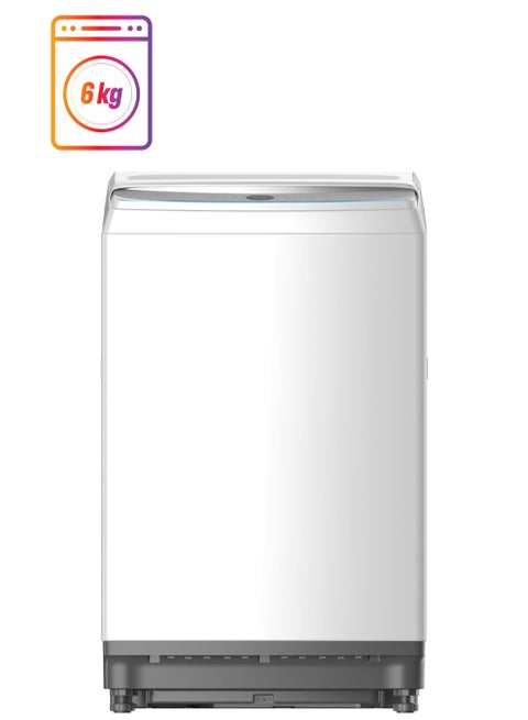 Top Loading Washing Machine With Lunar Dial, Auto Clean, Strong Hygiene And Sterilization, One Touch Wash, Inverter Quattro, Soft Close Lid, Deep Clean Auto Stop And Child Lock 6 kg 6 kg MA200W60W-AE White