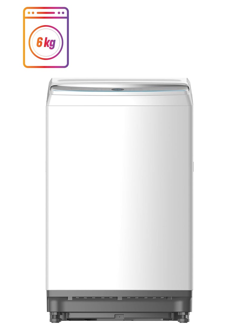 Top Loading Washing Machine With Lunar Dial, Auto Clean, Strong Hygiene And Sterilization, One Touch Wash, Inverter Quattro, Soft Close Lid, Deep Clean Auto Stop And Child Lock 6 kg 6 kg MA200W60W-AE White