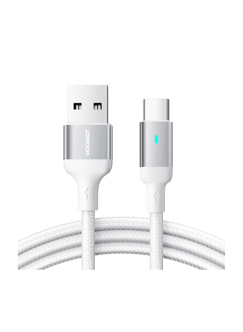 S-UC027A10 3A Nylon  USB-A to Type-C Cable, 1.2M - White - pnsku/N70047997V/45/_/1708497057/d0cb79fb-dc0f-4c05-855c-8bf5633154f1