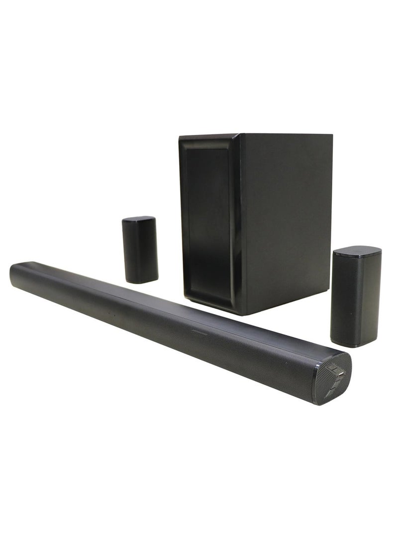 JVC - 5.1Ch Soundbar With Wireless Subwoofer Home Theatre-3600W PMPO With Bluetooth, USB, SD Card Compatible TH-N430B Black - Image 1