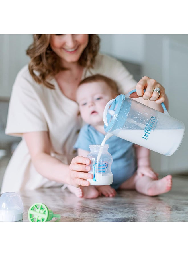 Baby Formula Mixing Pitcher With Adjustable Stopper Locking Lid