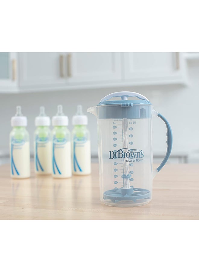 Baby Formula Mixing Pitcher With Adjustable Stopper Locking Lid
