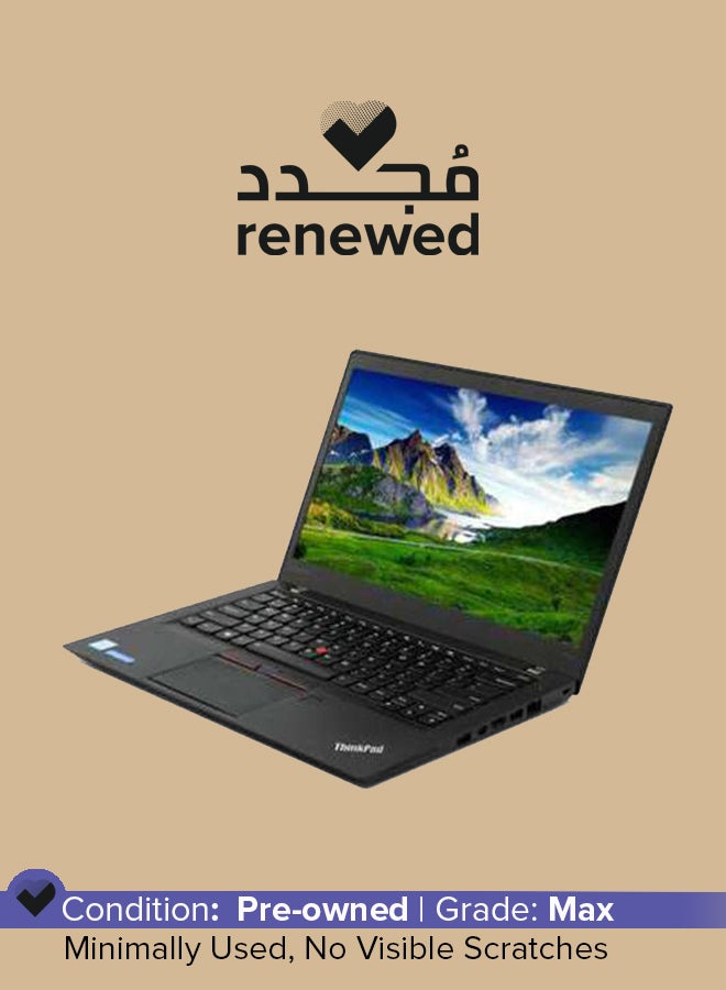Lenovo - Renewed - ThinkPad T460 With 14 Inch FHD Display,Core i5-6200U Processor/6th Generation/8GB Ram/256GB SSD/Intel HD Graphics English Black - Image 1