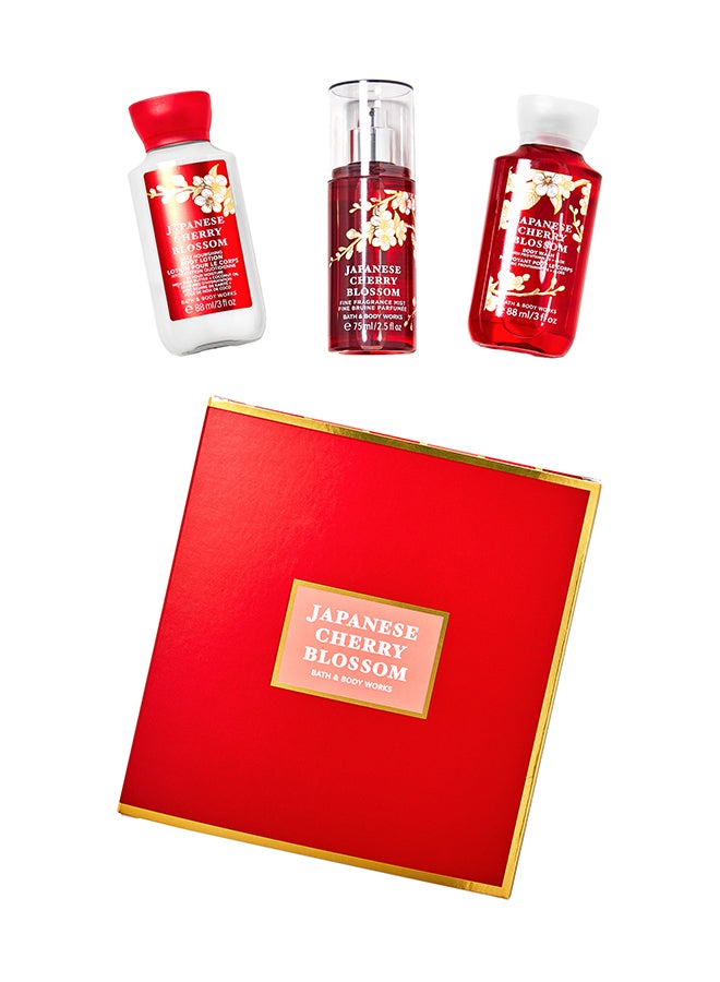 Bath & Body Works Japanese Cherry Blossom Mini Gift Box Set Multicolour 