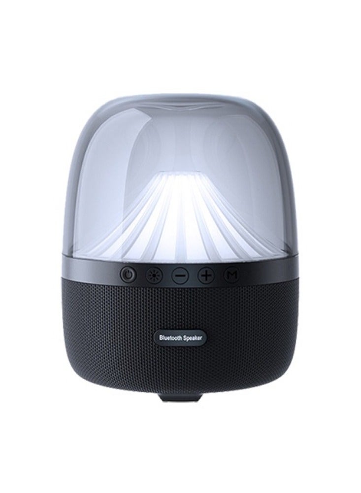 HP - BTS03 RGB and shadow Bluetooth speaker Bluetooth audio big jellyfish speaker Black - Image 1