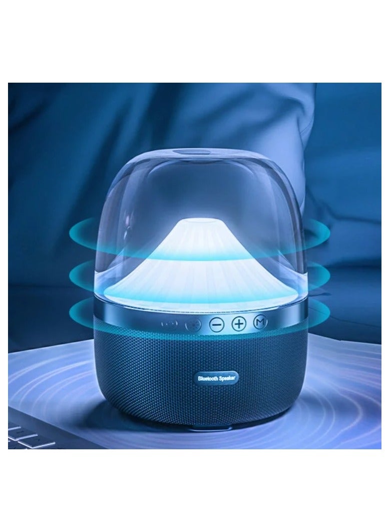 HP - BTS03 RGB and shadow Bluetooth speaker Bluetooth audio big jellyfish speaker Black - Image 1