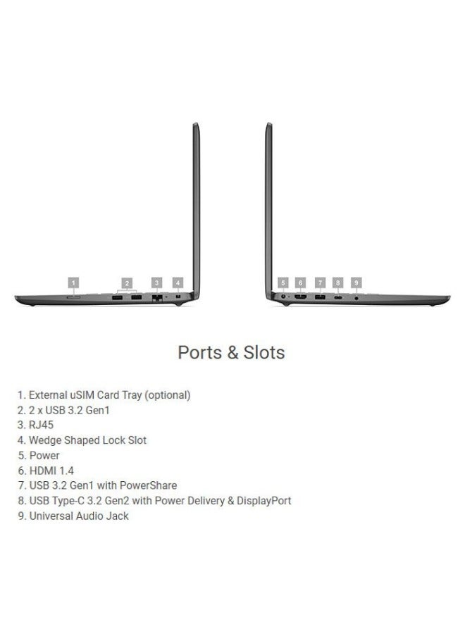 DELL - Latitude 3440 Laptop with 15.6-inch (1920x1080) FHD Display, Intel Core i7-1355U Processor/8GB RAM DDR4/512GB SSD M.2/DOS (Without Windows)/Intel UHD Graphics/ English/Arabic Black - Image 1