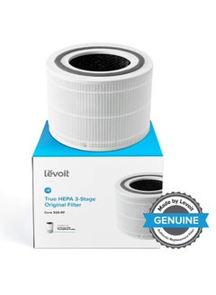 LEVOIT Core 300S True HEPA 3-Stage Original Replacement Filter Core 300-P-RF White  - Image 4