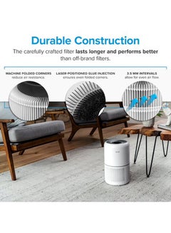 LEVOIT Core 300S True HEPA 3-Stage Original Replacement Filter Core 300-P-RF White  - Image 5