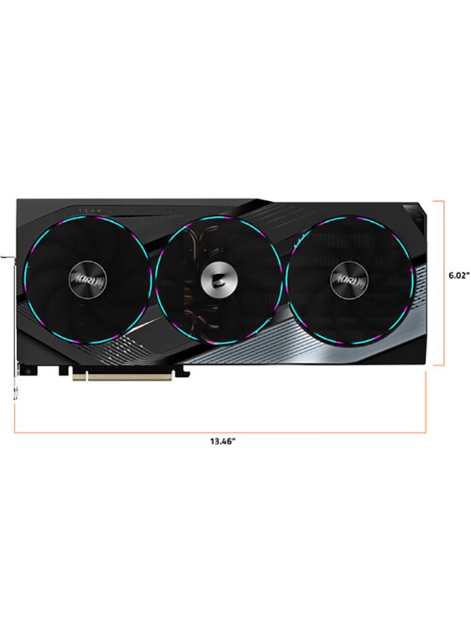 GIGABYTE - AORUS GeForce RTX 4070 SUPER MASTER Graphics Card, 12GB 192-bit GDDR6X Memory, 2655MHz Core Clock, 21Gbps Memory Speed, 7168 CUDA Cores, PCI-E 4.0, HDMI 2.1a / DP 1.4a | GV-N407SAORUS M-12GD Black - Image 1