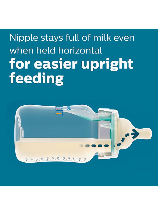 زجاجات أطفال مضادة للمغص مع فتحة تهوية خالية من الهواء، 4 عبوات - Image 2