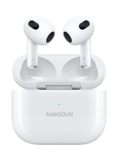 MARGOUN OnePlus 12 Bluetooth Headphones With Charging Case Wireless Earbuds 3Rd Generation Bluetooth Sport In-Ear Headphones Hi-Fi Stereo Sound Noise Reduction White  - Image 2