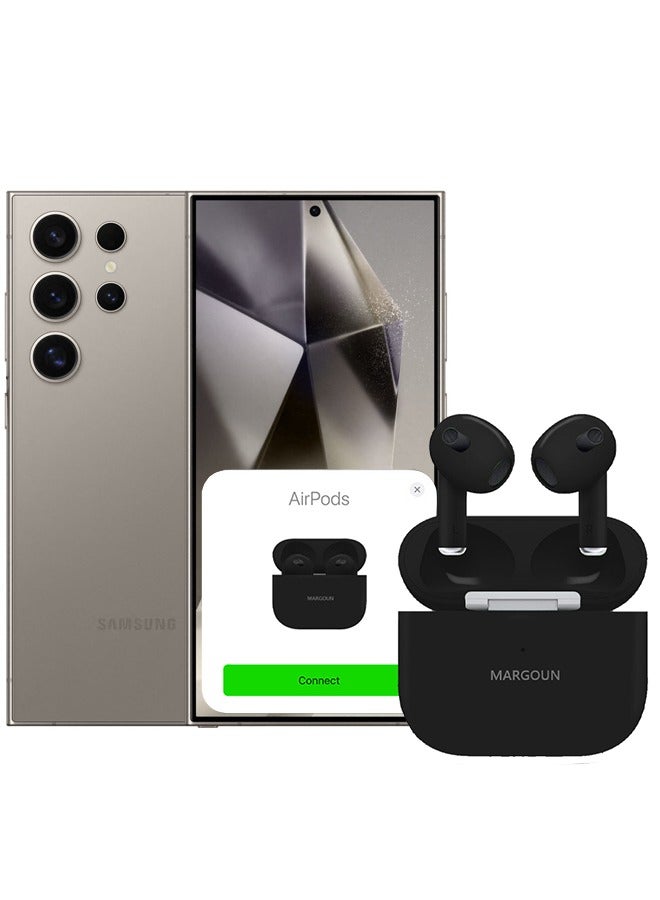 MARGOUN - Samsung Galaxy S24 Ultra Bluetooth Headphones With Charging Case Wireless Earbuds 3Rd Generation Bluetooth Sport In-Ear Headphones Hi-Fi Stereo Sound Noise Reduction Black - Image 1