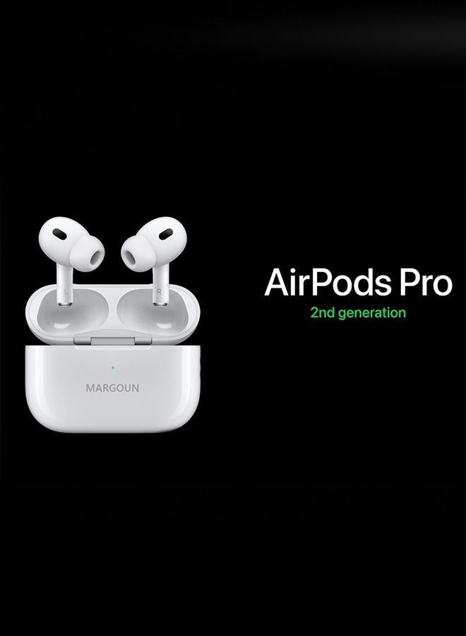 MARGOUN - Google Pixel 7 Pro Bluetooth Headphones With Charging Case Wireless Earbuds Pro 2 Bluetooth Sport In-Ear Headphones Hi-Fi Stereo Sound Noise Reduction White - Image 1