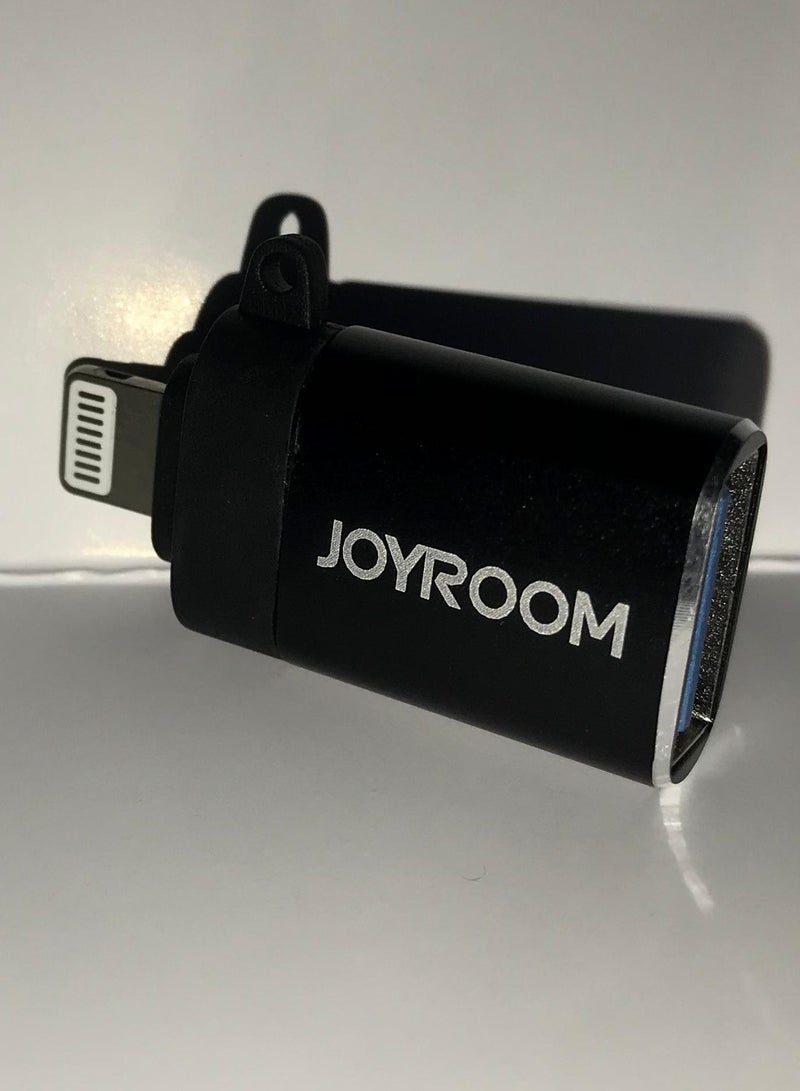 JOYROOM S-H156 Otg Adapter Lightning Male To USB Female Black  - Image 4