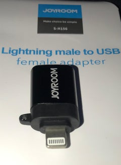 JOYROOM S-H156 Otg Adapter Lightning Male To USB Female Black  - Image 2