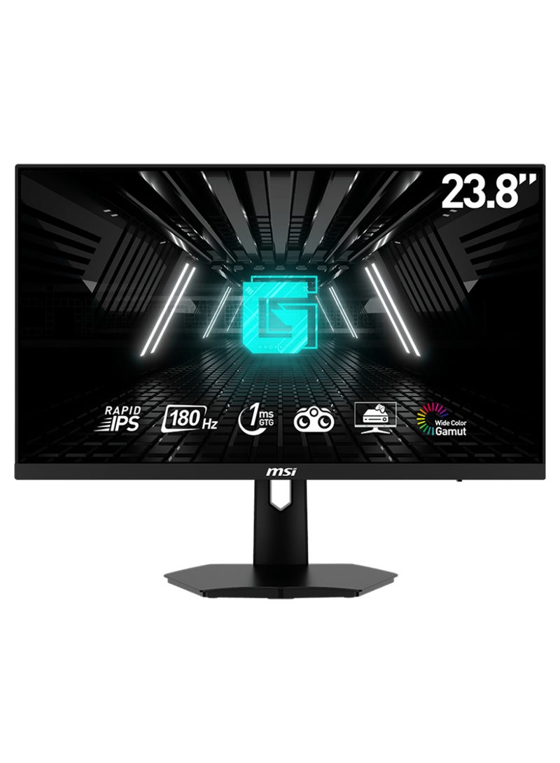 MSI - G244F E2 eSports Gaming Monitor, 24" FHD Rapid IPS Display, 180Hz Refresh Rate, 1ms (GtG) Response Time, Adaptive Sync Technology, 16.7m Display Colors, Anti-Flicker Technology Black - Image 1