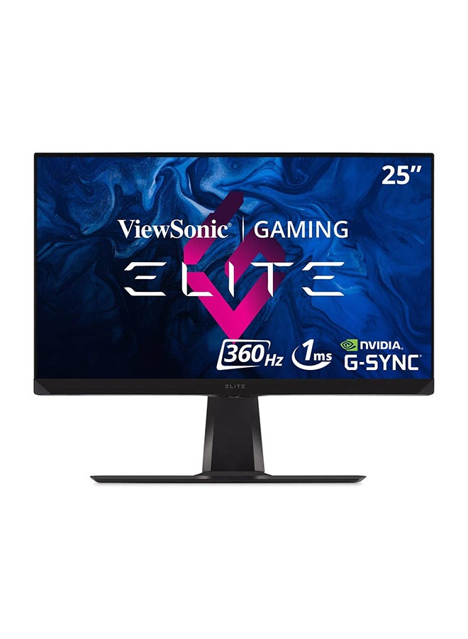 ViewSonic 25” 360Hz IPS Gaming Monitor, 1ms, 2x HDMI 2.0, DisplayPort, 2Wx2 Speakers, tilt, swivel, pivot, height adjustment Black  - Image 1
