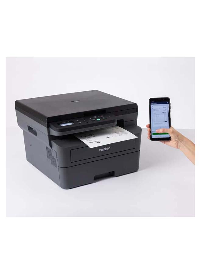 brother Wireless All In One Monochrome Laser Printer, DCP-L2625DW, Automatic 2 Sided Print, Mobile Printing And Scanning, Network & High Speed USB Connectivity, High Yield Ink Toner - Black  - Image 4