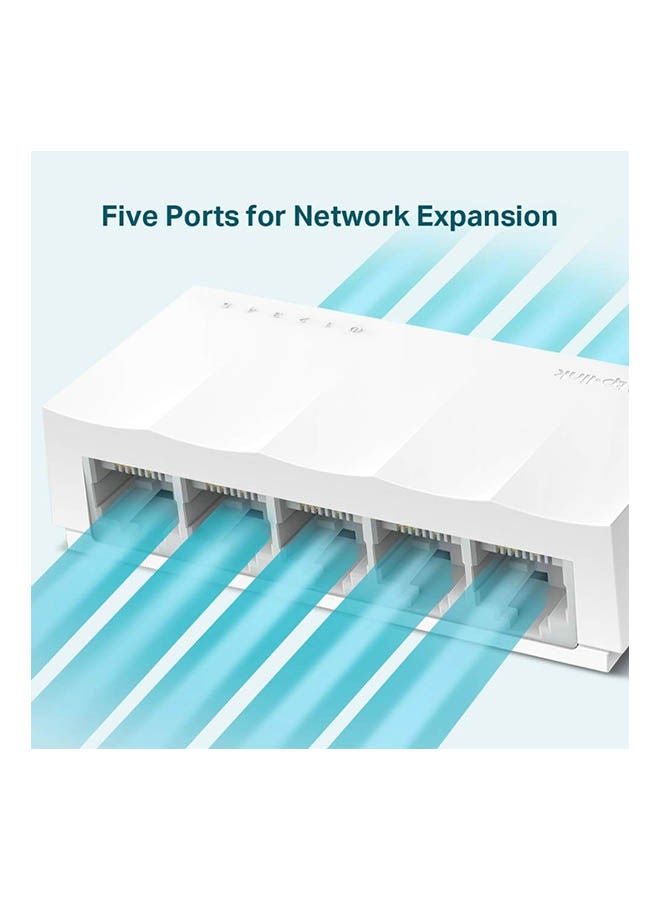TP-LINK Desktop Switch 5 Ports 10/100 Mbps White - Image 4