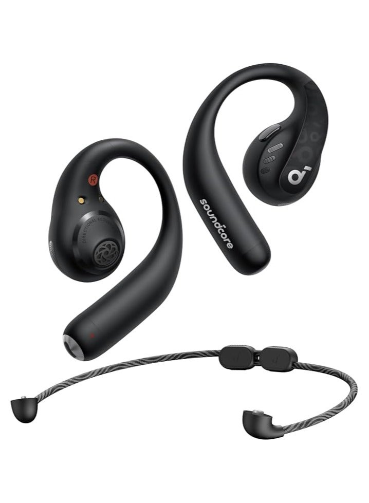Soundcore - AeroFit Pro Open-Ear Headphones, Ultra Comfort, Secure Fit, Ergonomic Design, Rich Sound with LDAC, Bluetooth 5.3, IPX5 Water-Resistant, 46H Playtime Black - Image 1