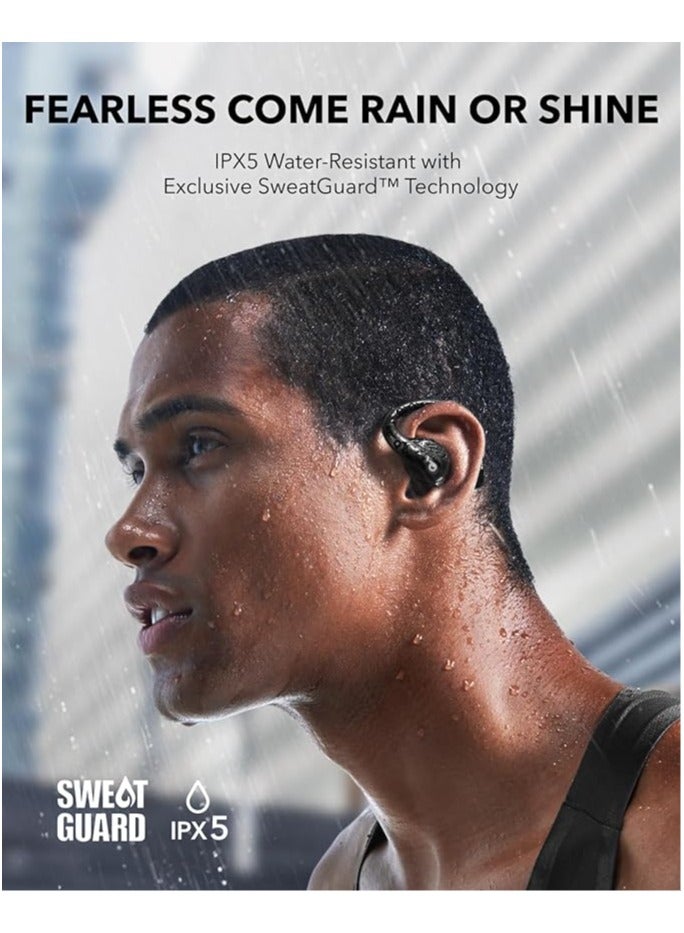 Soundcore - AeroFit Pro Open-Ear Headphones, Ultra Comfort, Secure Fit, Ergonomic Design, Rich Sound with LDAC, Bluetooth 5.3, IPX5 Water-Resistant, 46H Playtime Black - Image 1