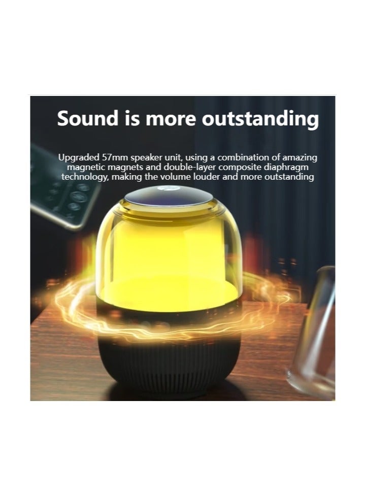 HP - BTS05 Bluetooth TWS Speaker with RGB Portable Speaker Rechargeable for TV PC Laptop Mobile Black - Image 1