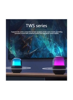 HP BTS05 Bluetooth TWS Speaker with RGB Portable Speaker Rechargeable for TV PC Laptop Mobile Black  - Image 4