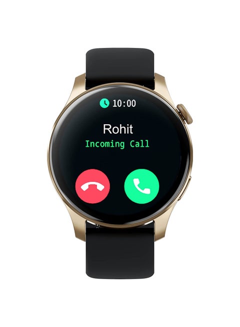 New Talk Smart Watch|BT Calling|1.39"AMOLED Display|Immersive 454x454 Resolution|Music Storage|TWS Connect|AI Voice|Multisport Modes Rose Gold