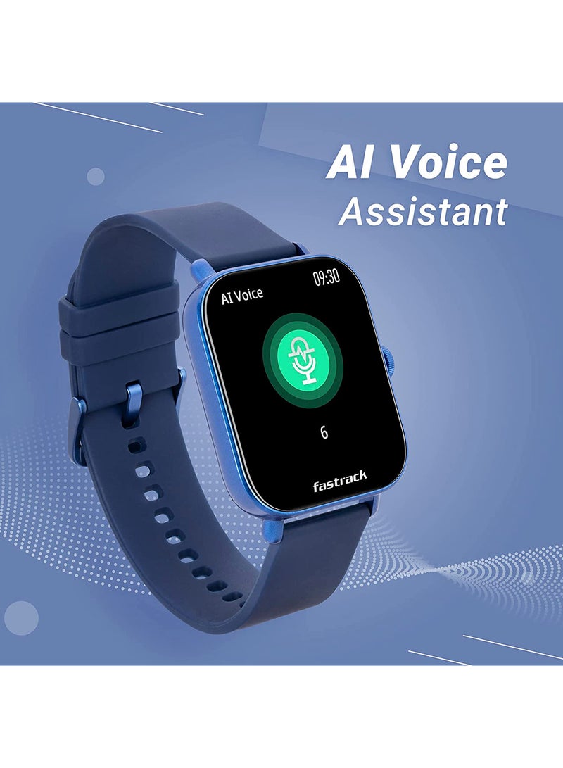 fastrack Reflex VOX 2.0 Smart Watch|BT Calling|1.8" (4.6 cm) HD Display|Music Storage|TWS Connect|AI Voice|50+ Sports Modes|100+ Watchfaces|24x7 HRM|BP Monitor|SpO2|Sleep Tracker|Fast Charge Blue  - Image 5
