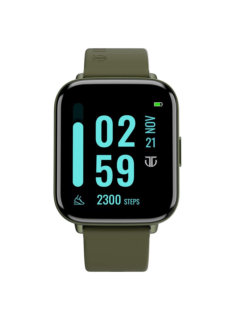 TITAN Smart 2 Fashion Smartwatch, 1.78” AMOLED Display With Premium Metal Body, Multiple Sports Modes With 100+ Watch Faces, Complete Health Suite With Stress Monitor, 7 Days Battery Life Green  - Image 1