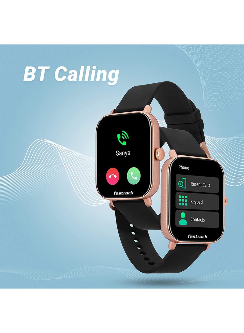 fastrack Reflex VOX 2.0 Smart Watch | BT Calling | 1.8" (4.6 cm) HD Display | Music Storage | TWS Connect | AI Voice | 50+ Sports Modes | 100+ Watch Faces | BP Monitor | SpO2 | Sleep Tracker | Fast Charge Rose Gold  - Image 2