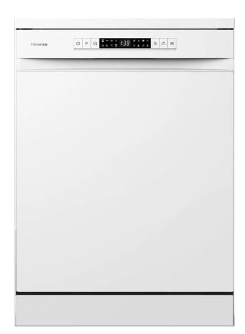 Hisense 15 Place Settings Freestanding Dishwasher 8 Programs - 1 Year Full Warranty 40 kg HS623E90W White  - Image 1