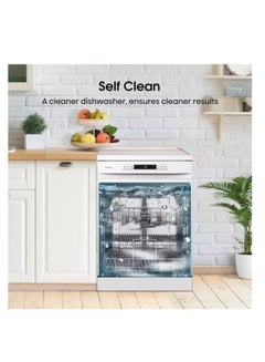 Hisense 15 Place Settings Freestanding Dishwasher 8 Programs - 1 Year Full Warranty 40 kg HS623E90W White  - Image 5