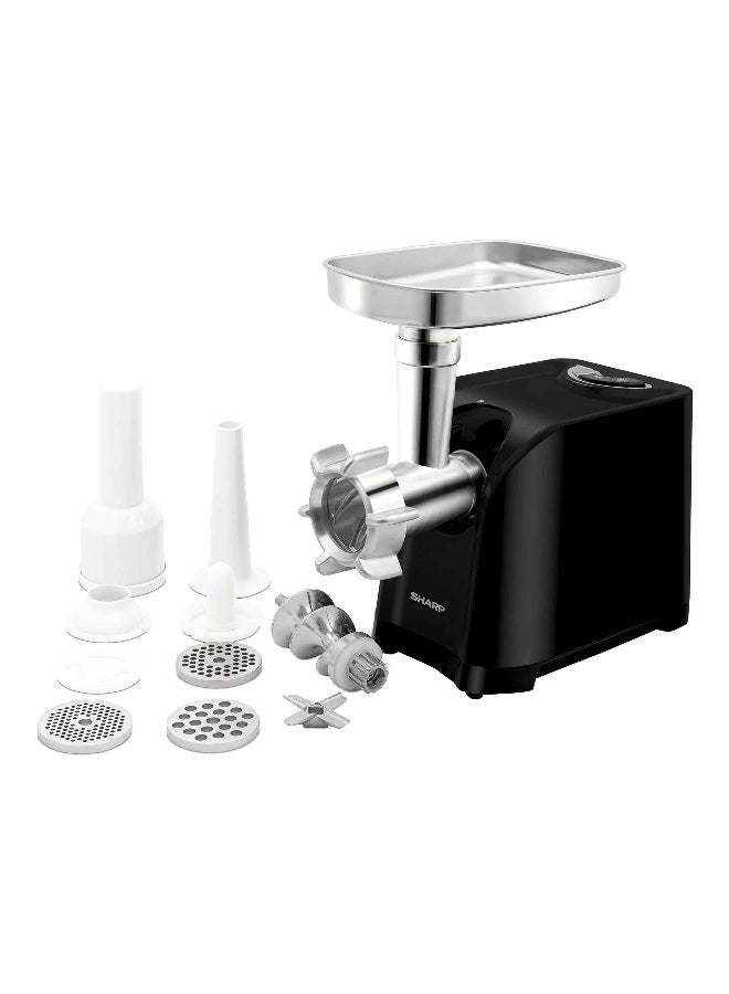 SHARP 500-2200W 3-Disc Meat Mincer Black and Silver 25.5 x 51 x 23 cm EG-PL41-K3 2200 W EG-PL41-K3 - Image 1