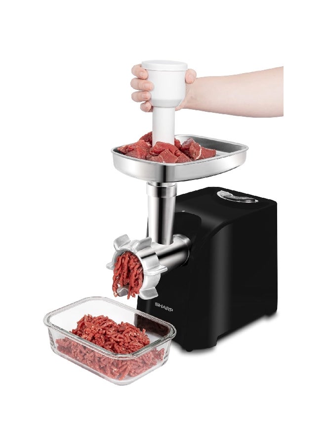 SHARP 500-2200W 3-Disc Meat Mincer Black and Silver 25.5 x 51 x 23 cm EG-PL41-K3 2200 W EG-PL41-K3 - Image 5