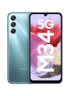 جالكسي M34 ثنائي الشريحة باللون الأزرق 8 جيجا رام 128 جيجا 5G - نسخة الشرق الأوسط