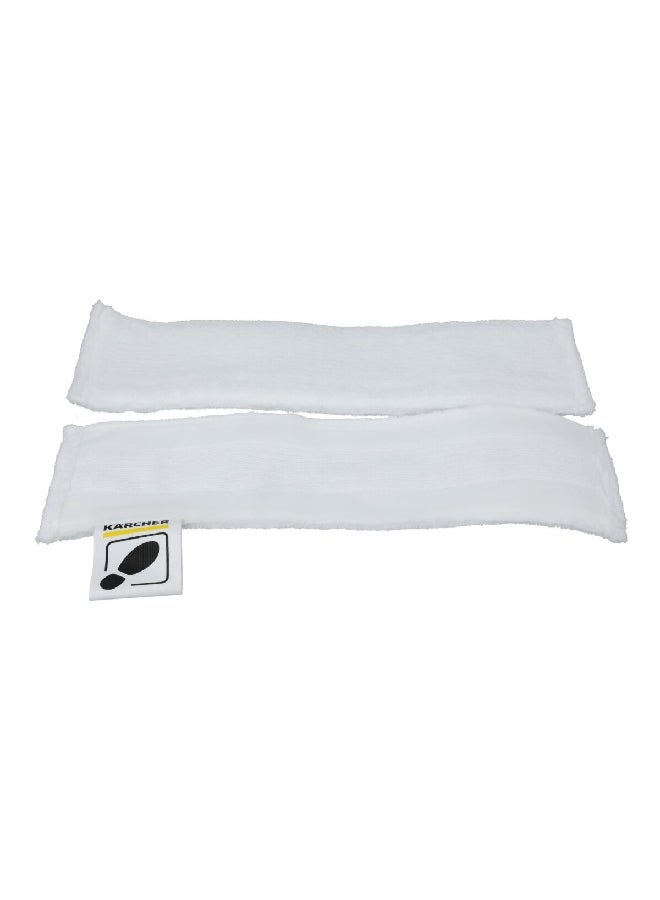 KARCHER 3-Piece Easyfix Micro Fibre Steamer Floor Cloth Set 18 x 345 x 112 mm White  - Image 2