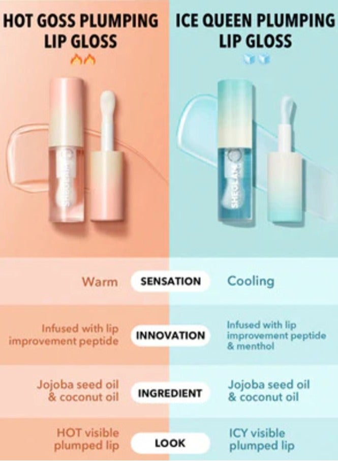 Sheglam Plump Addict Hot & Cold Gloss Duo Gloss Duo - Image 3